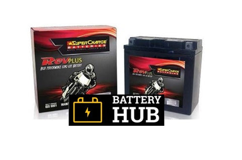 SUPERCHARGE ST6.5B-3 REVPLUS 12 MONTH WARRANTY MOTORCYCLE AGM BATTERY.