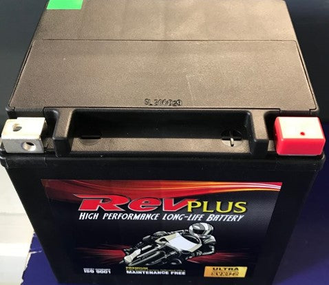 REVPLUS SVXT-2 PREMIUM 12 MONTH WARRANTY MOTORCYCLE BATTERY.