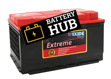 EXIDE EXTREME XDIN100L-36 MONTH WARRANTY PASSENGER BATTERY .