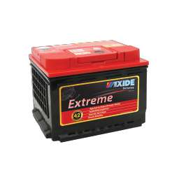 EXIDE EXTREME XDIN55MF - 42 MONTH WARRANTY PASSENGER BATTERY .