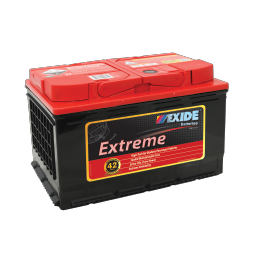 EXIDE EXTREME XDIN66MF 42 MONTH WARRANTY PASSENGER BATTERY.