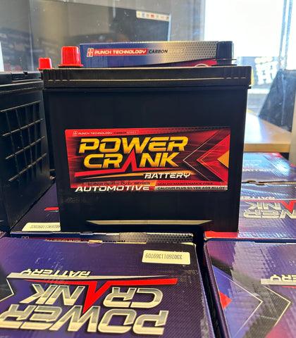 POWER CRANK CMF 55D23R PLATINUM RANGE 610 CCA 2 YEAR WARRANTY BATTERY.