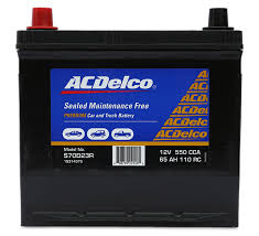 AC Delco S70D23R / MF75D23R / 458 / 55D23R / 2543  SMF Automotive Battery 550CCA